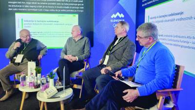 Z leve Michelangelo Agrusti, Fabio Pahor, Franco Scolari in Fabrizio Polojaz