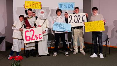 Dijaki in dijakinje so pokazali, da ideje, pojmi in besede, zapisani pred tisočletji, ostajajo aktualni (FOTO P.A.)