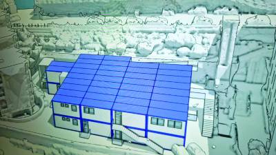 Montažni objekt z začasno menzo bo stal na Trgu Evropa