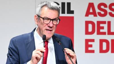 Generalni sekretar CGIL Maurizio Landini (ANSA)