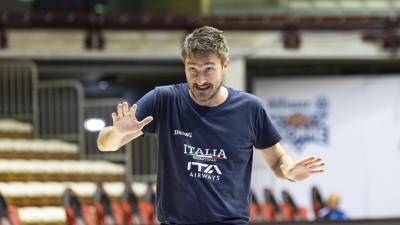 Gianmarco Pozzecco v tržaški športni palači (FOTODAMJ@N)