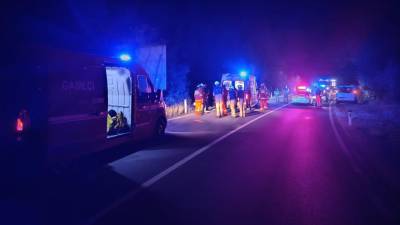 Prizorišče prometne nesreče, v kateri je umrl Tržačan Bruno Zelik