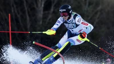 Ana Bucik je na Sljemenu osvojila peto mesto, peta je tudi v slalomskem seštevku svetovnega pokala (ANSA)