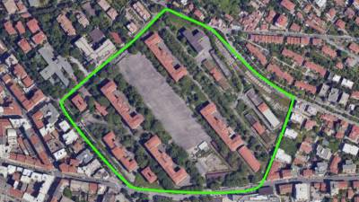 Območje nekdanjega vojaškega kompleksa v Ulici Rossetti v Trstu