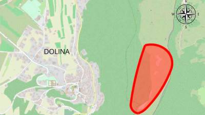 V rdeči barvi je označeno območje, kjer sta prepovedana plezanje in letenje dronov (NARAVNI REZERVAT DOLINE GLINŠČICE/FACEBOOK)