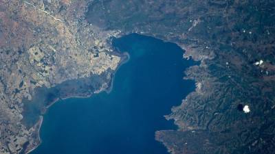 Tržaški zaliv, satelitski posnetek NASA (WIKIPEDIA)