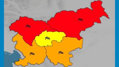 Za severne predele Slovenije je Arso izdal rdeči alarm (ARSO)