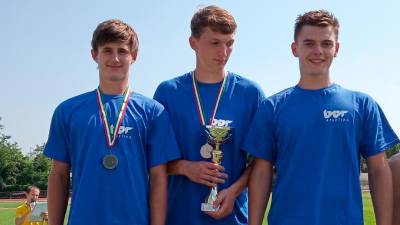 Z leve: Peter Savron, Matija Pučnik in Roj Locatelli