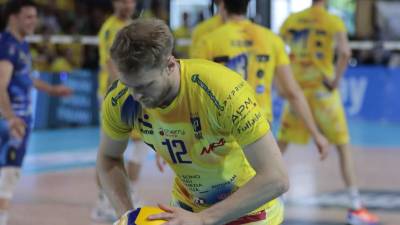 Jernej Terpin na finalni tekmi (FB PRATA VOLLEY)