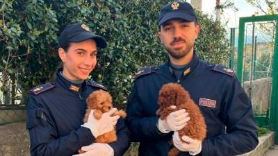 Policistka in policist s pudeljčkoma (POLICIJA)