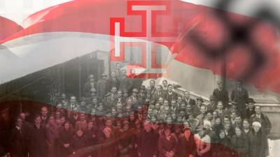 Platnica knjige Med krukastim in kljukastim križem, ki jo je napisala Marije Jurić Pahor (MOHORJEVA - CELOVEC)