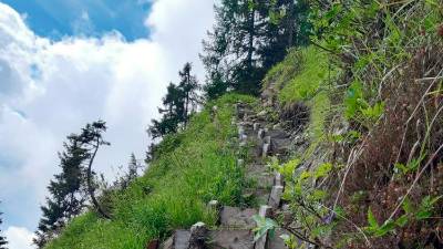 Gorska steza, na kateri se je poškodovala pohodnica (CNSAS FVG)