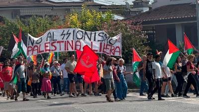 Shod proti vojni in genocidu v Palestini v Ronkah (IL GORIZIANO)