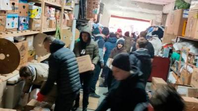 Tržaška pomoč je prispela v zbirni center v Ukrajini