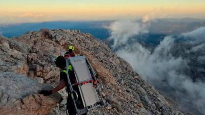 Prizor reševalne akcije (GORSKA REŠEVALNA SLUŽBA BOHINJ/FACEBOOK)