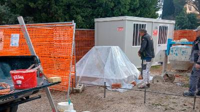 Gradnja novega spomenika v Spominskem parku v Gorici (VIP)