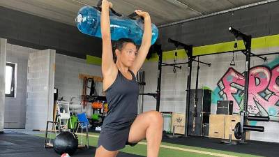 Caterina Sinigoi med treningom v fitnesu (OSEBNI ARHIV)