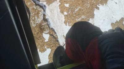 Reševanje pod grebenom laškega Plaza (CNSAS)