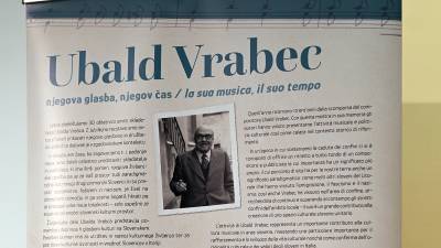 Ubald Vrabec v državni knjižnici v Trstu