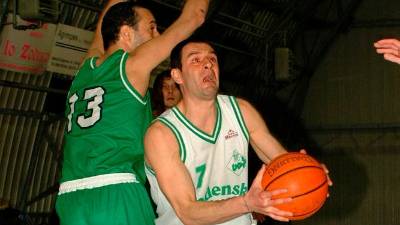 Stefano Persi, ko je bil še aktiven košarkar, v dresu Bora leta 2001 (ARHIV)