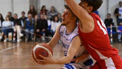 Tadjan Škerl je bil s 16 točkami najboljši Kontovelov strelec (ARHIV)