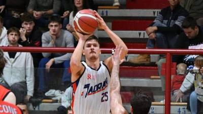 Enrico Gobbato je tekmo začel z 11 zaporednimi točkami, na koncu pa jih zbral 29 (FOTODAMJ@N)