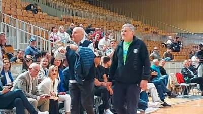 Legenda slovenske košarke Ivo Daneu je moral zapustiti dvorano Tivoli (TILEN JAMNIK/X)