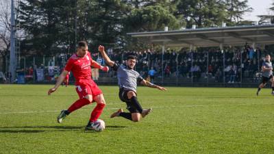 Napadalec Juventine Cristian Zucchiatti je imel v prvem polčasu zlato priložnost za zadetek (TIBALDI)