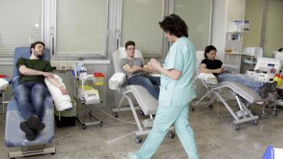 Krvodajalci v tržiški bolnišnici San Polo (BONAVENTURA)