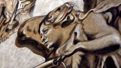 Obnovljena freska v rimski baziliki San Lorenzo in Lucina (ANSA)