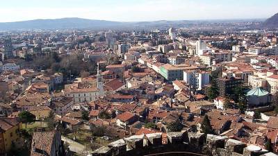 Pogled z goriškega gradu (BUMBACA)