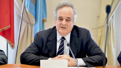 Gianclaudio Bressa na zasedanju paritetnega odbora leta 2014 (FOTODAMJ@N/ARHIV)