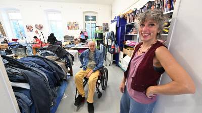 Pino Rosati v svoji delavnici pred dobrim mesecem