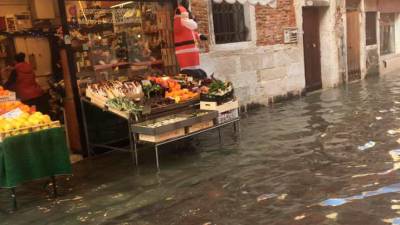 Današnje poplave v Benetkah (ACQUA ALTA A VENEZIA/FACEBOOK)