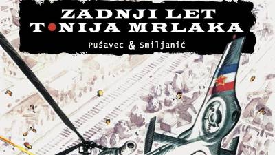 Naslovnica stripa <i>Zadnji let Tonija Mrlaka</i>
