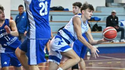 V Kontovelovih vrstah se je z borbeno igro izkazal le mladi Peter Gulič (FOTODAMJ@N)