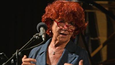 Valeria Fedeli leta 2017 na jesenskem seminarju za slovenske šolnike v Italiji v Trstu (FOTODAMJ@N)