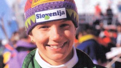 Nataša Bokal je leta 1991 na SP osvojila srebrno kolajno v slalomu (MUZEJSPORTA-SKLOKA.EU)