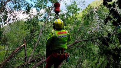 Prizor reševalne akcije (CNSAS FVG)
