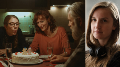 Levo prizor iz filma Ne bom več luzerka, desno Urša Menart (ŽELJKO STEVANIĆ/SLOVENSKI FILMSKI CENTER)