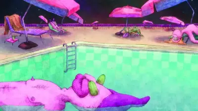 Prizor iz kratkega animiranega filma Kozmonavti režiserja Lea Černica (TINA FILM)