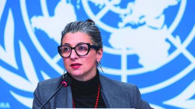 Posebna poročevalka ZN Francesca Albanese (ANSA)