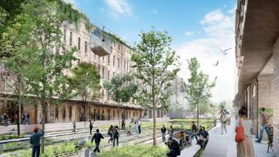 Računalniški prikaz žičnice v Starem pristanišču (ARHIV)