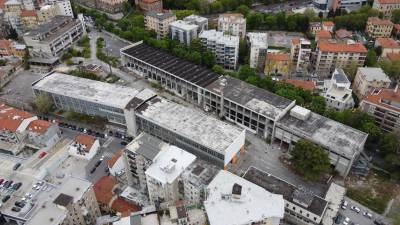 Območje nekdanjega tržaškega sejmišča na arhivskem posnetku