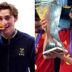 Švedski skakalec s palico Armand Duplantis in španska nogometašica Aitana Bonmati sta najboljša športnika v letu 2025 po izboru Mednarodnega združenja športnih novinarjev (AIPS)