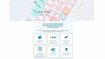 Portal Jezik na klik: spletna orodja za slovenščino v Italiji (ZAJEM ZASLONA)