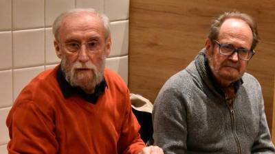 Pesniška tovariša Josip Osti (levo) in Marko Kravos (ARHIV)