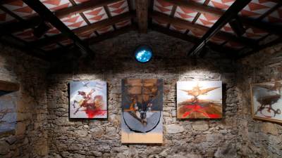 Odprtje razstave Klavdija Palč<i>iča v galeriji Kraške hiše (FOTODAMJ@N)</i>