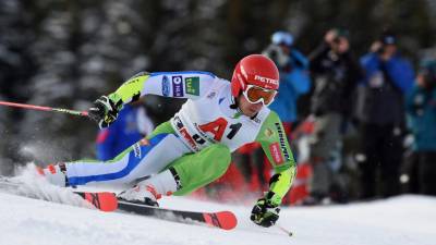 Žan Kranjec v Saalbachu (AP)