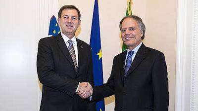 Ministra Miro Cerar in Enzo Moavero Milanesi (MZZ RS)